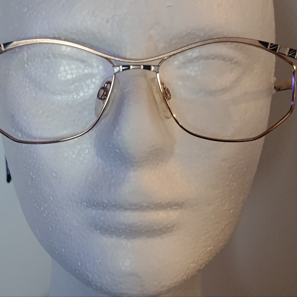 Rare Vintage Authentic Cazal Titanium Art Deco Eyeglass Frame NOS